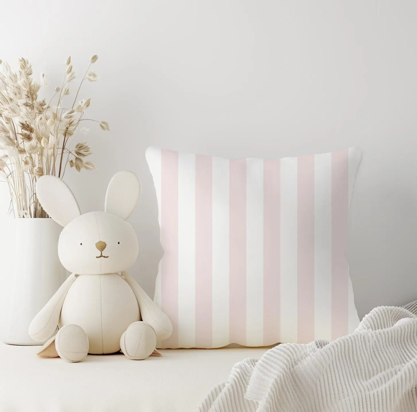 Pink Stripe Pillow Stripe Square Pillow Kids Square